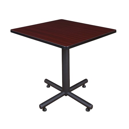 Kobe Square Tables > Breakroom Tables > Kobe Square & Round Tables, Wood, Metal Top, Mahogany TKB3030MH